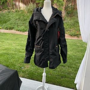 Alpha Industries black jacket. Size Large.